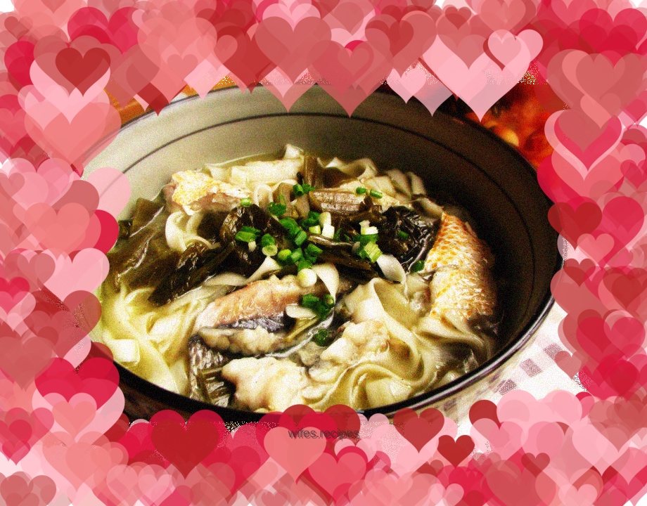 Braised yellow croaker noodles