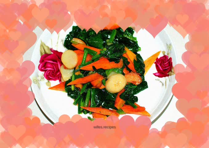 Spinach and carrot to eliminate eye fatigue