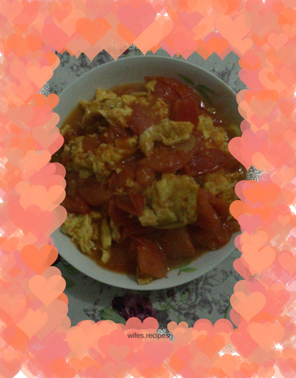 Tomato eggs------------my favorite