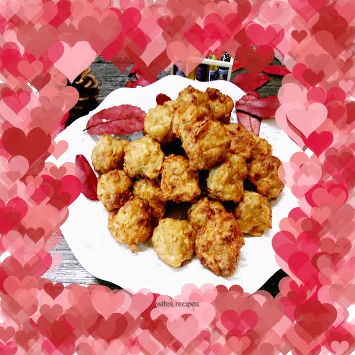 Carrot and pork meatballs