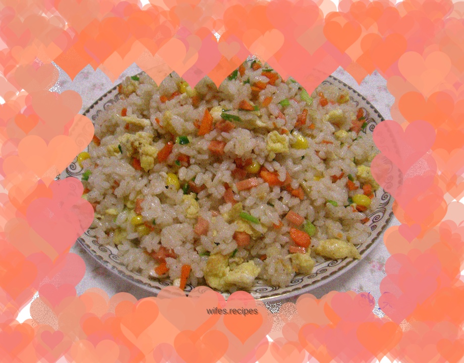 Colorful fried rice