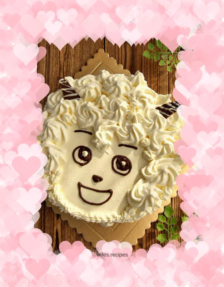 Kuaishou Pleasant Goat Birthday Cake