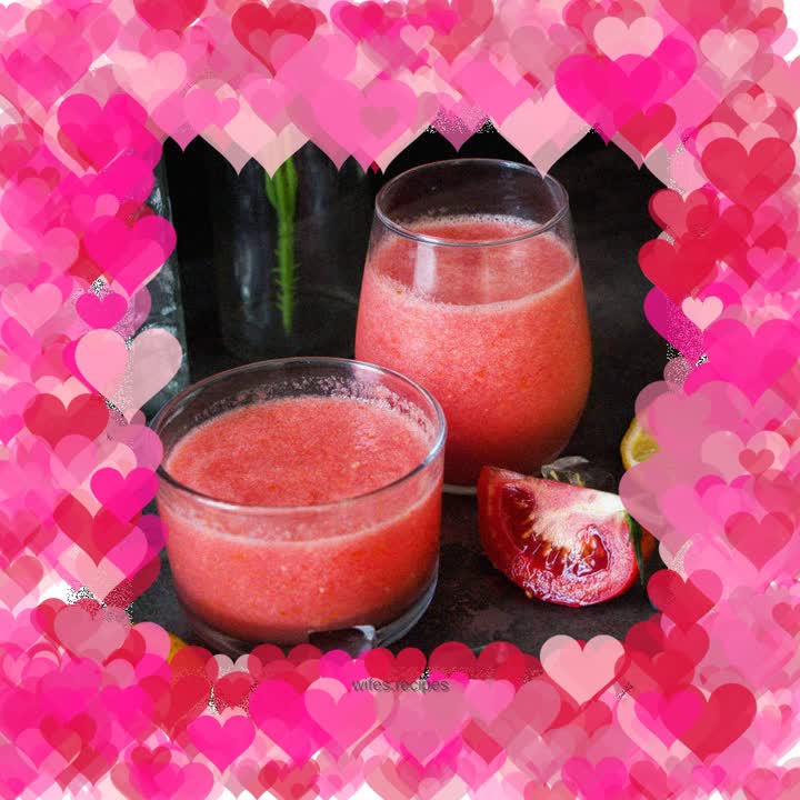 Whitening and delicious tomato lemon juice