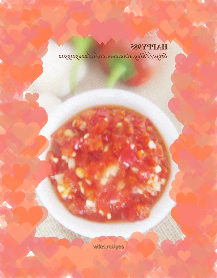 Those homemade condiments [chopped pepper]