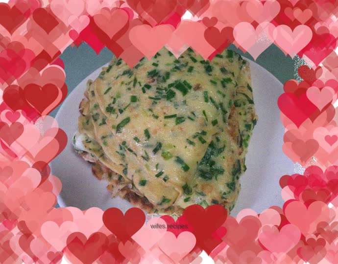 Chive egg pancake