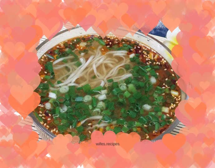 Scallion noodles