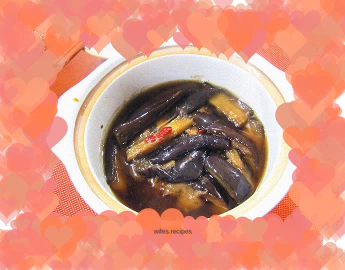 Salted fish and eggplant stew