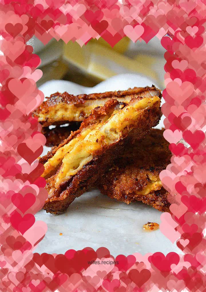 Pork Chops with Cheesy Heart