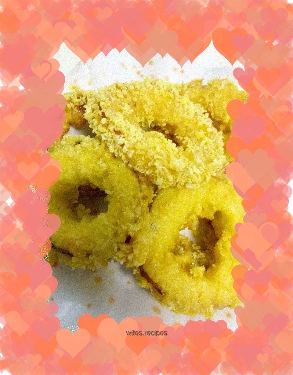 It’s too cold in winter and the apples are too cold. How to treat it? Don’t be afraid, we can eat it like this - golden apple rings
