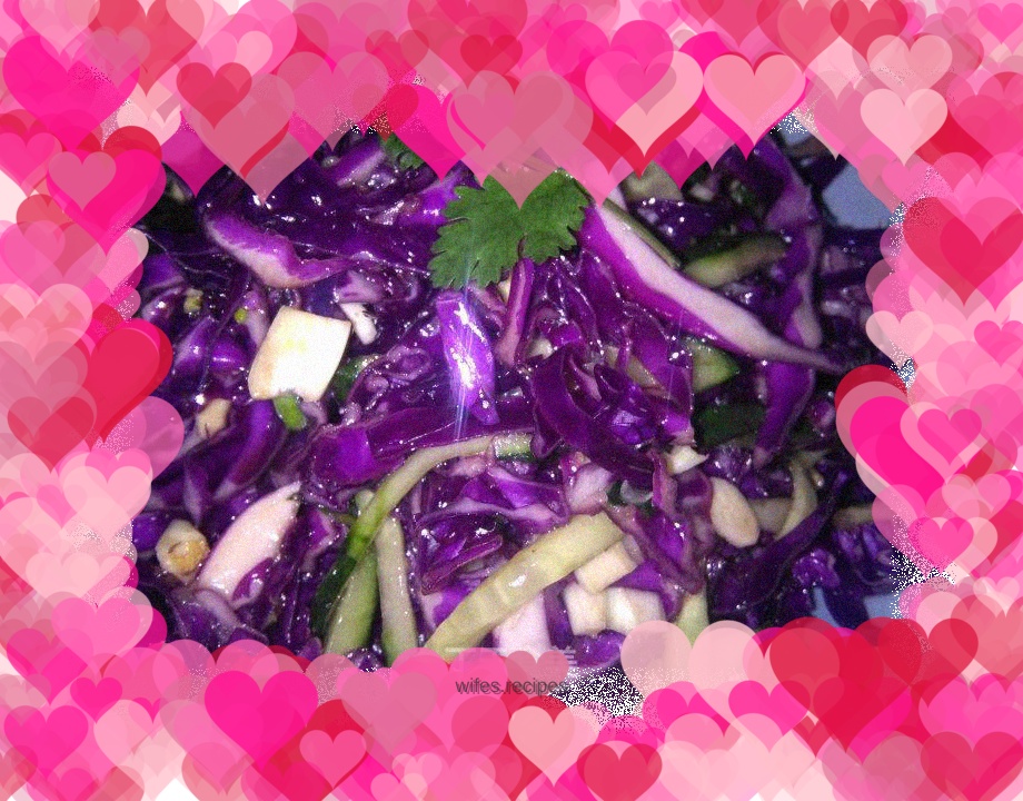 Cold purple cabbage