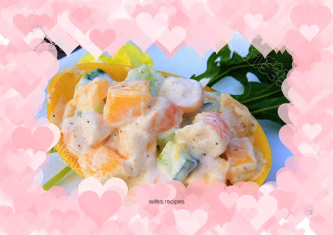 Lazy people come up with exquisite dishes - fresh and refreshing mango shrimp salad