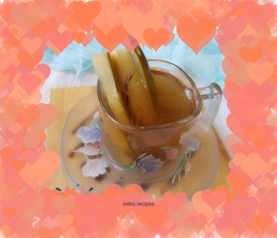 Honeysuckle sugar cane water