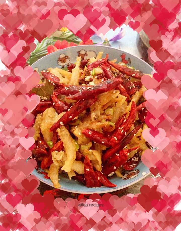 Crispy and spicy small fish