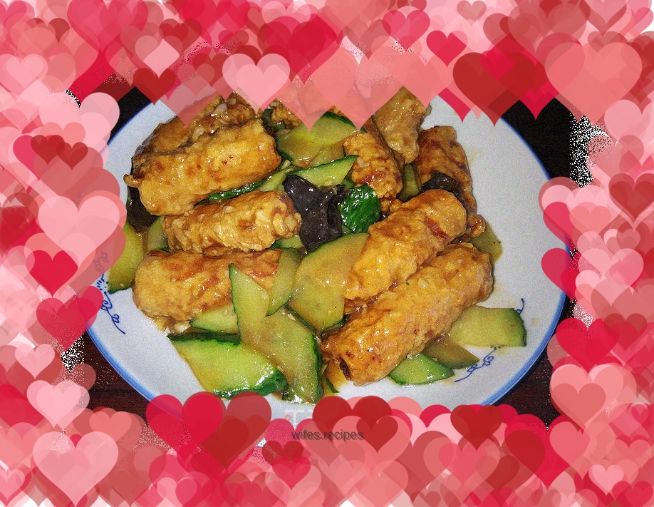 Three Vegetables and Pork Slices
