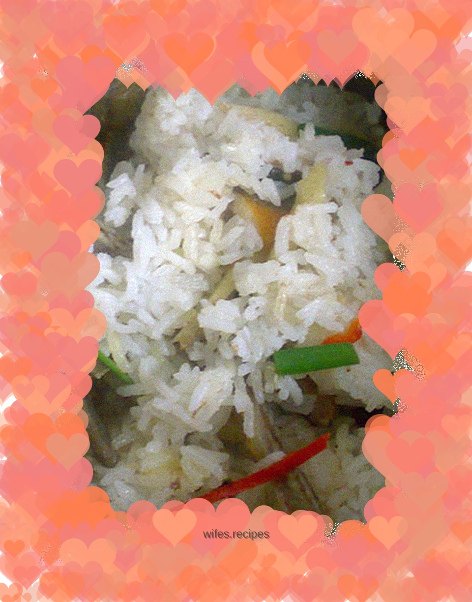 Baked Rice with Eel, Ginger and Onion