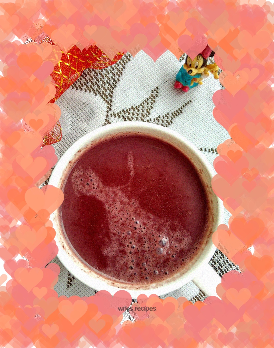 Peanut black rice paste