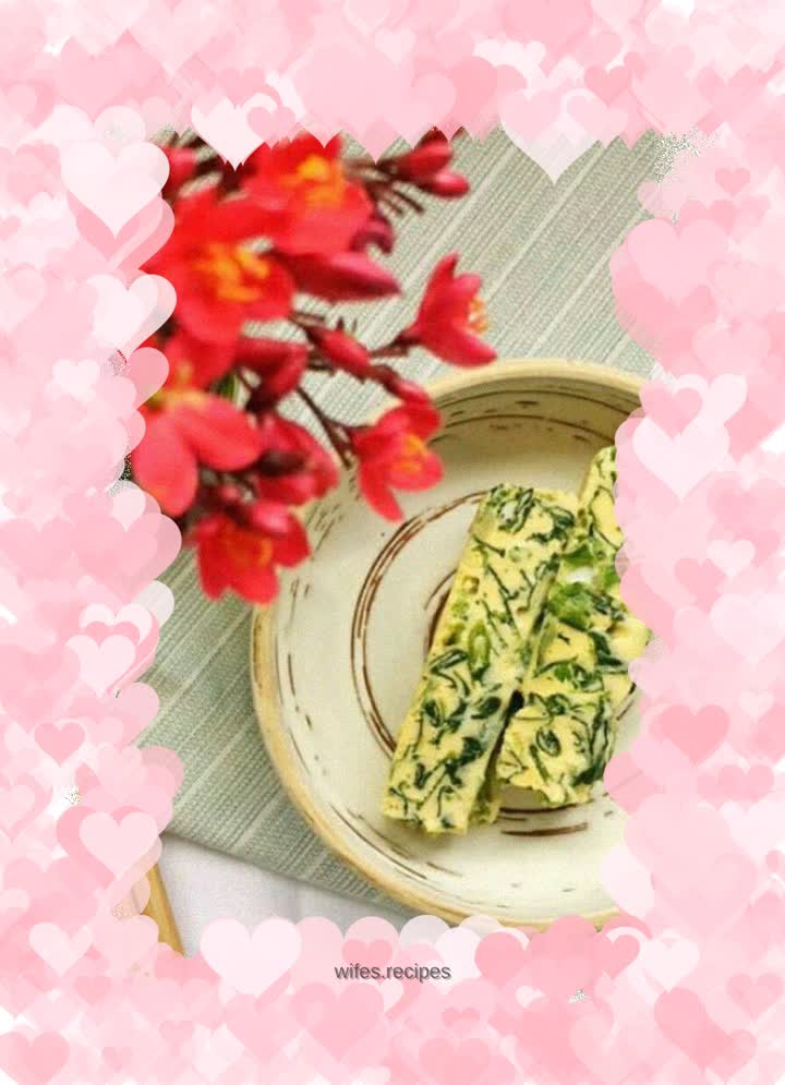 Spinach Steamed Egg