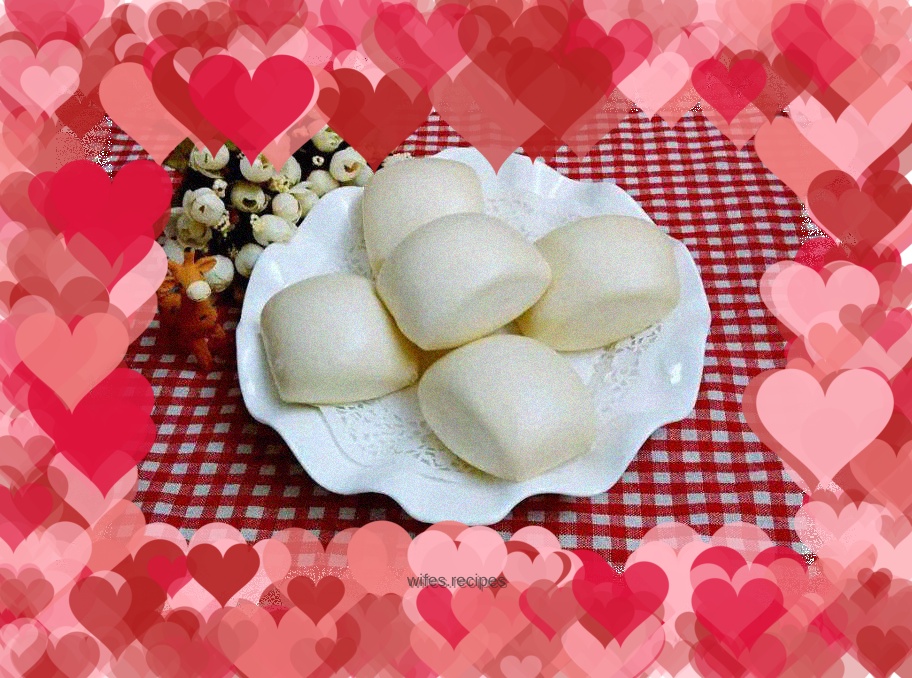 White and plump milk-flavored steamed buns