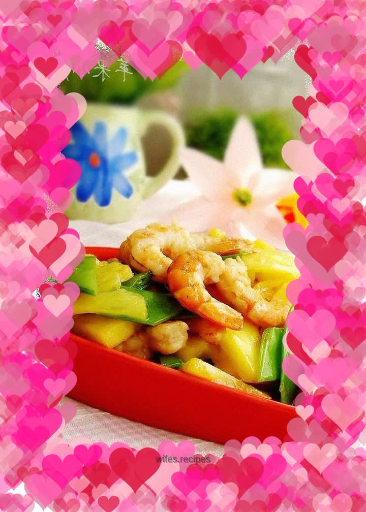 Sautéed Shrimp with Pineapple Snow Peas