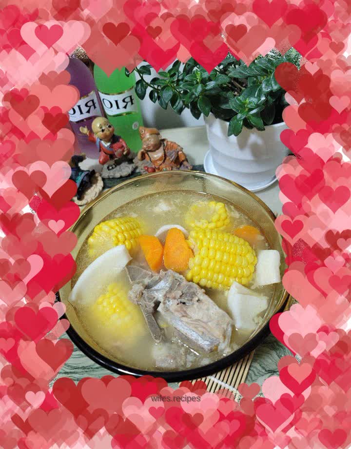 Spare Ribs in Coconut Corn Soup