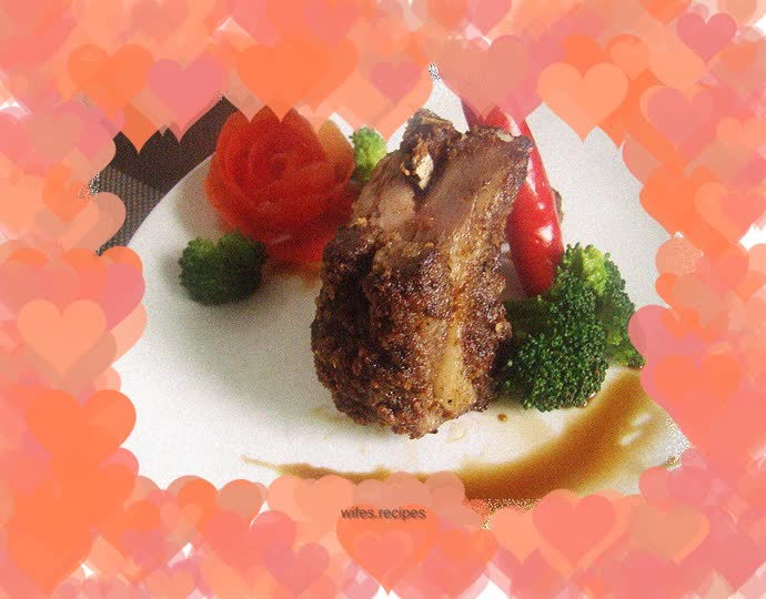 French grilled lamb chops