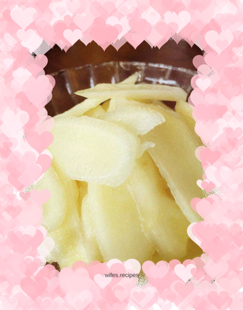 Ginger soaked in vinegar