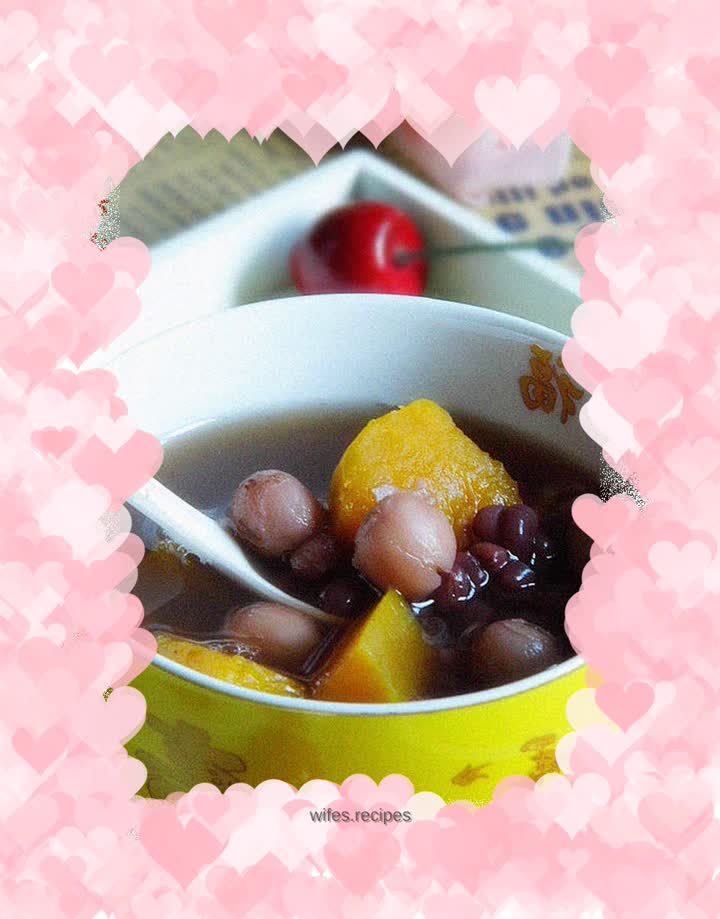 Sweet Red Bean and Pumpkin Soup