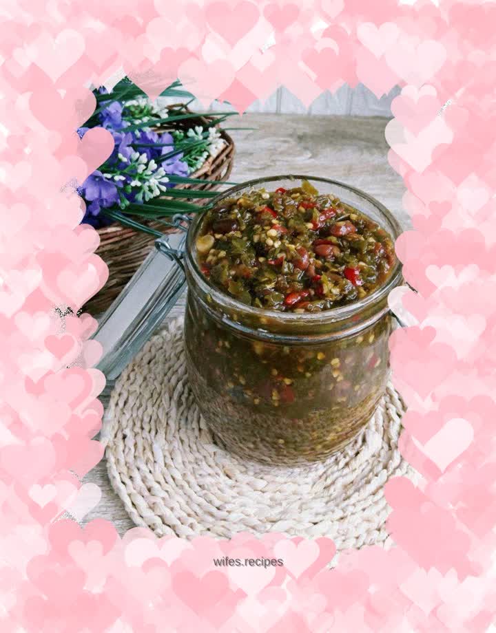 Green pepper paste that does not grow hair can be stored for a long time