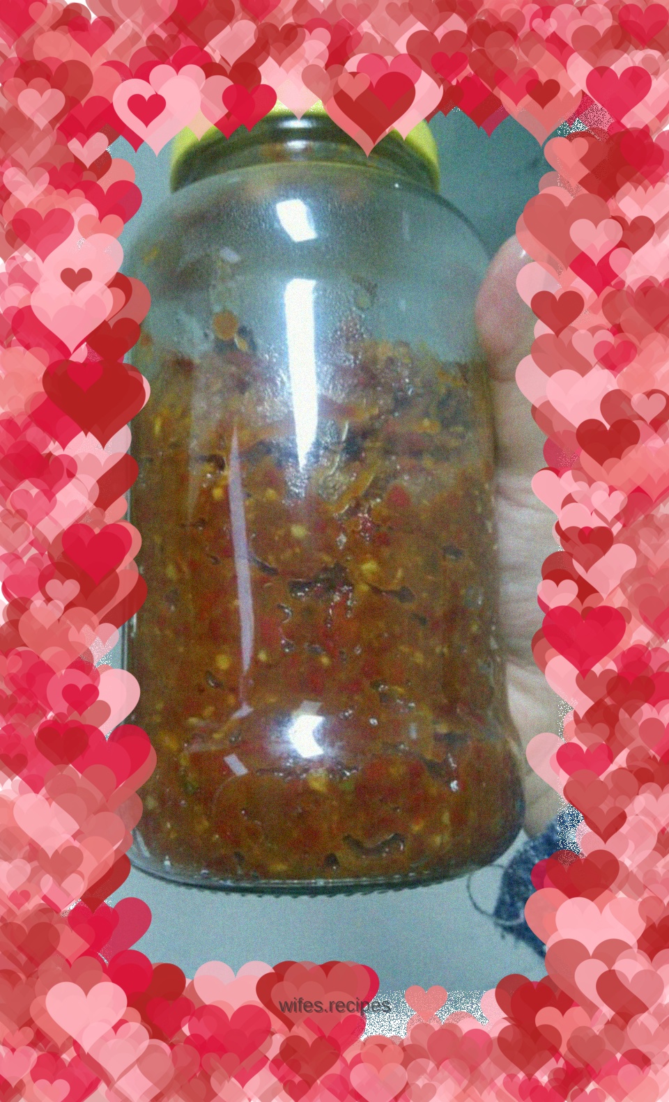 Homemade chili sauce