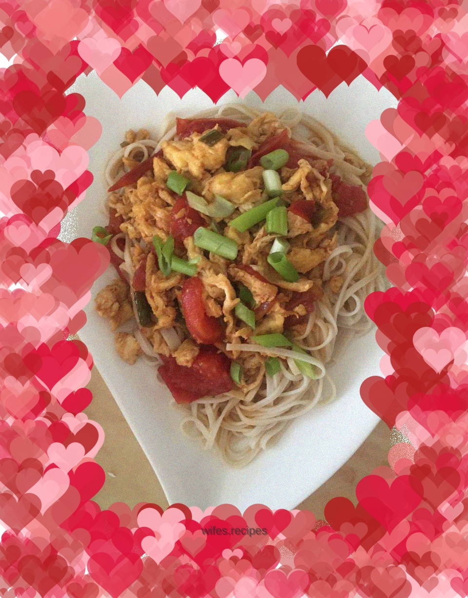 Tomato Fried Egg Cold Noodles