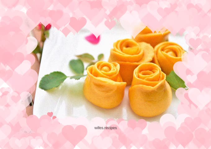 Flowers in May·Dazzlingly blooming [Pumpkin and Rose Steamed Buns]