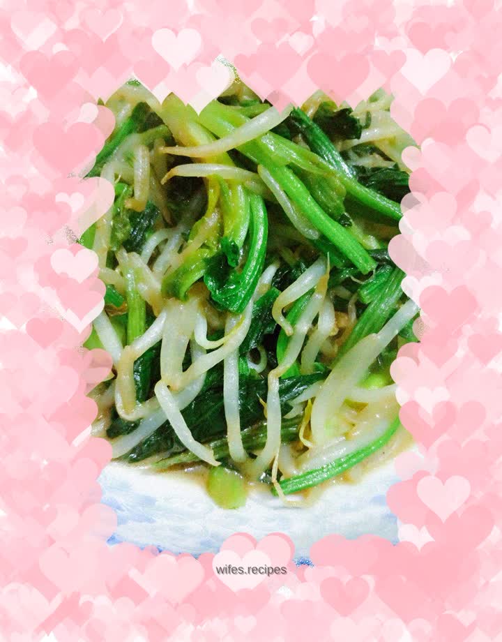 【Liaoning】Stir-fried bean sprouts with spinach