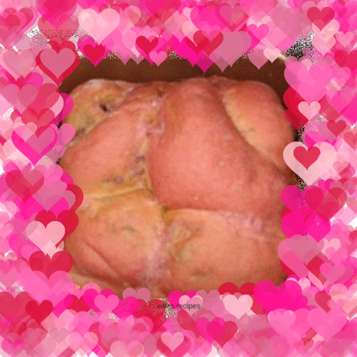 Beet and Red Bean Bread