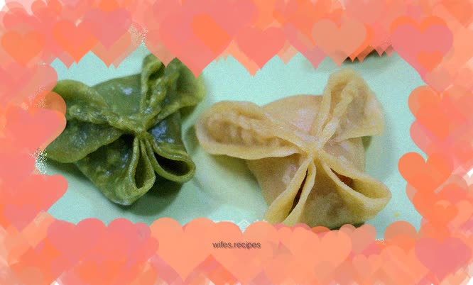 Colorful Butterfly Hot Noodles and Steamed Dumplings