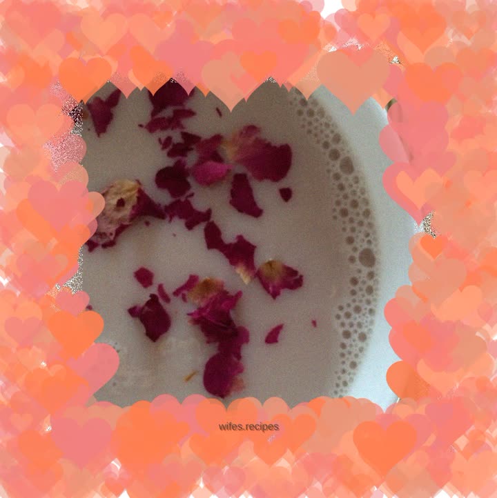 Rose soy milk
