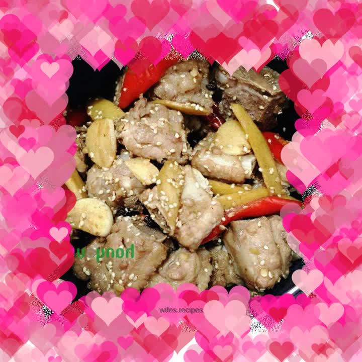 Deep fried sesame pork ribs