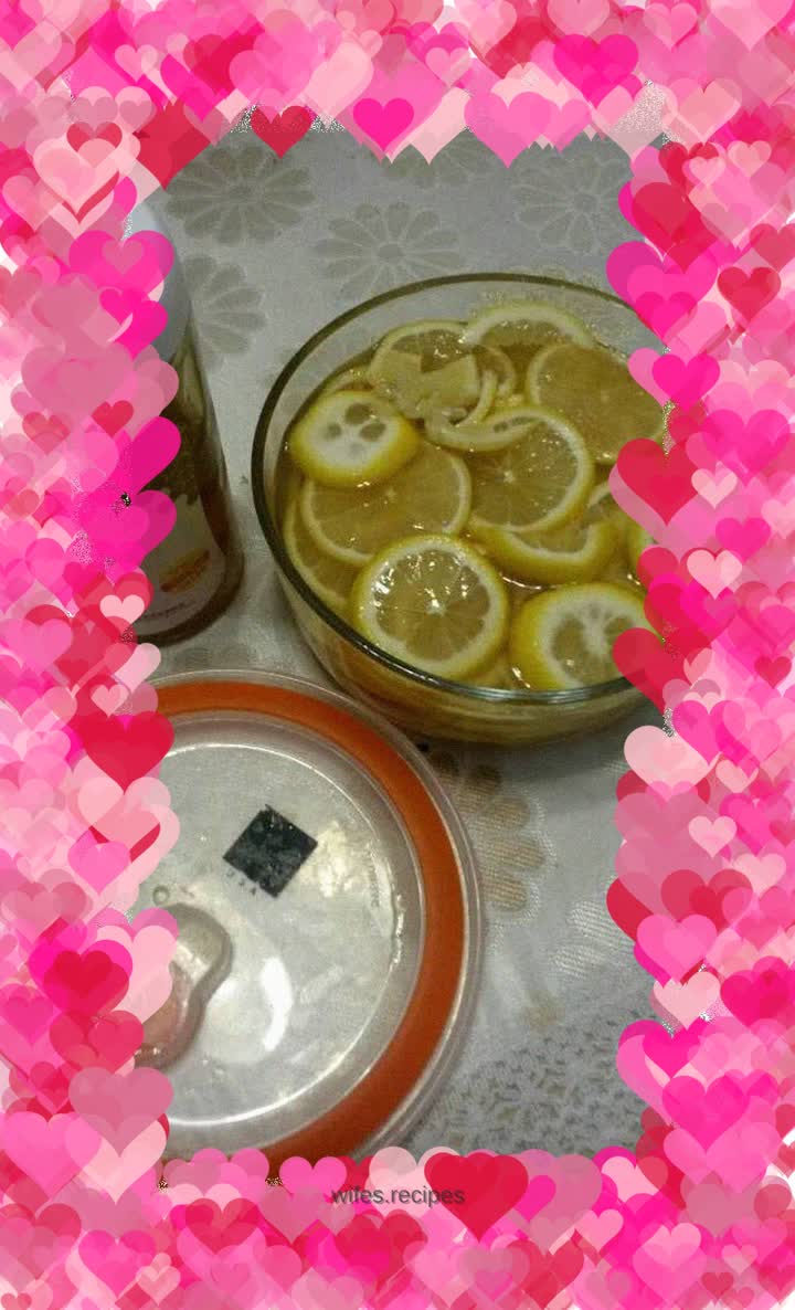 Honey lemon jelly tea
