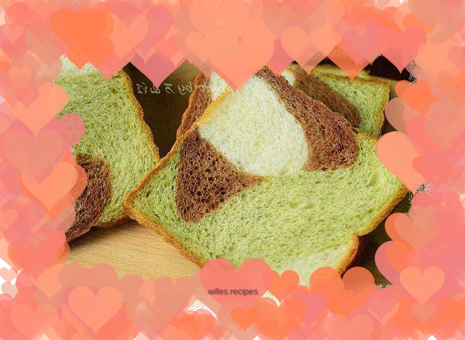 Three-color toast