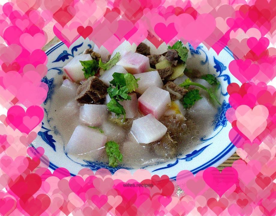 Beef and radish soup