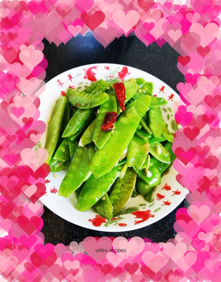 Vegetarian Fried Snow Peas