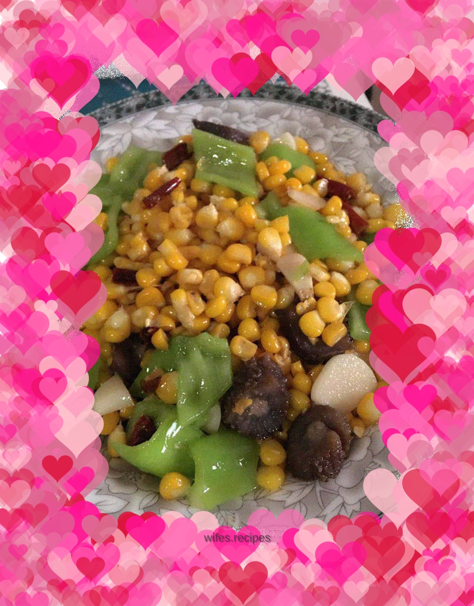 Stir-fried sea cucumber with corn kernels