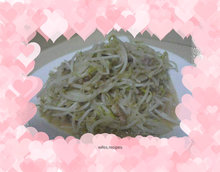 Vegetarian fried bean sprouts