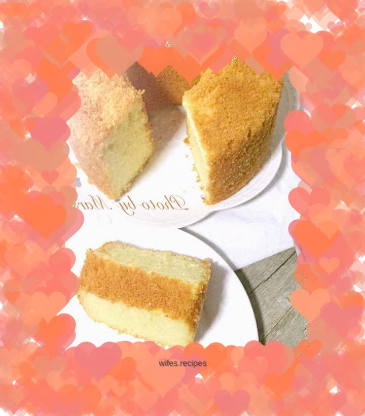 Hollow sponge cake