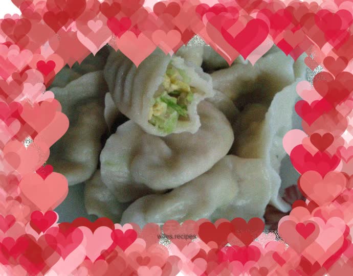 Zucchini and egg dumplings------Squash and egg dumplings