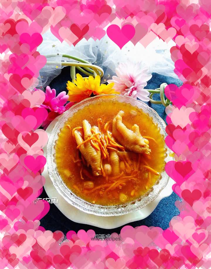 Cordyceps Flower Stewed Chicken Feet
