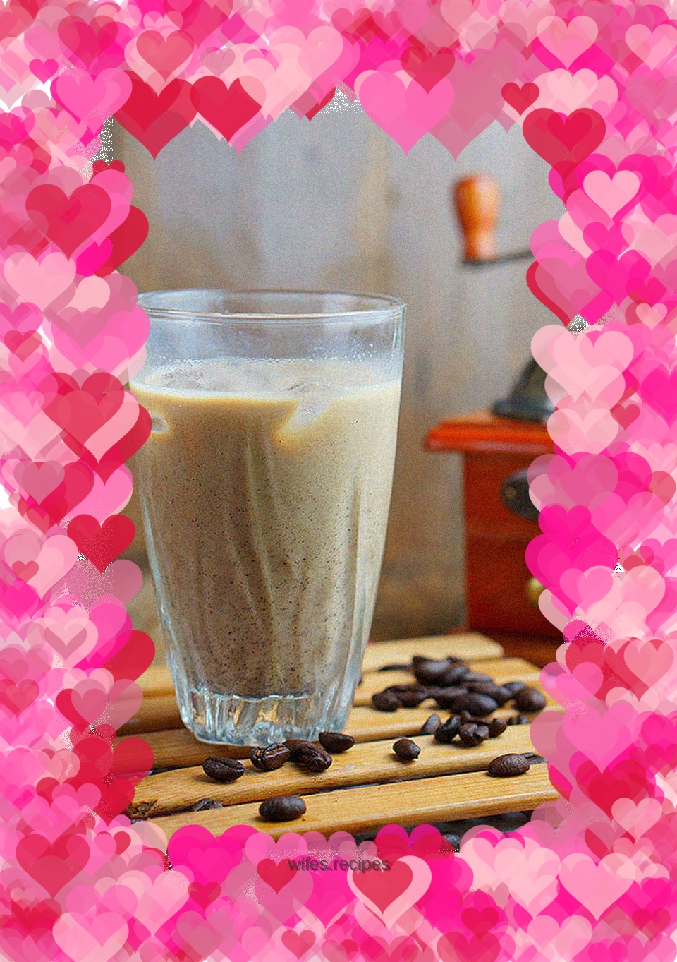 Milky iced coffee