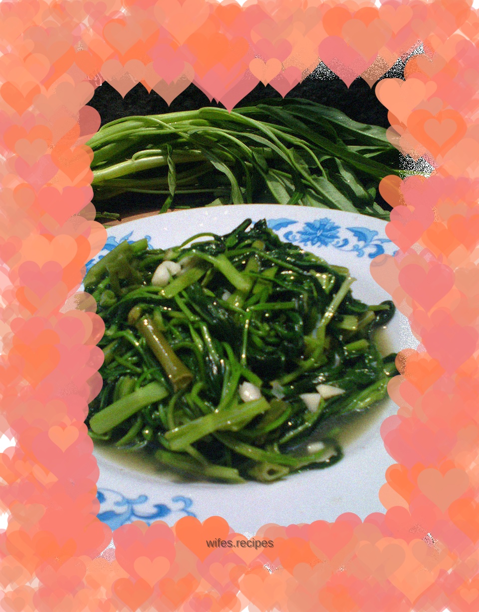 Stir-fried water spinach