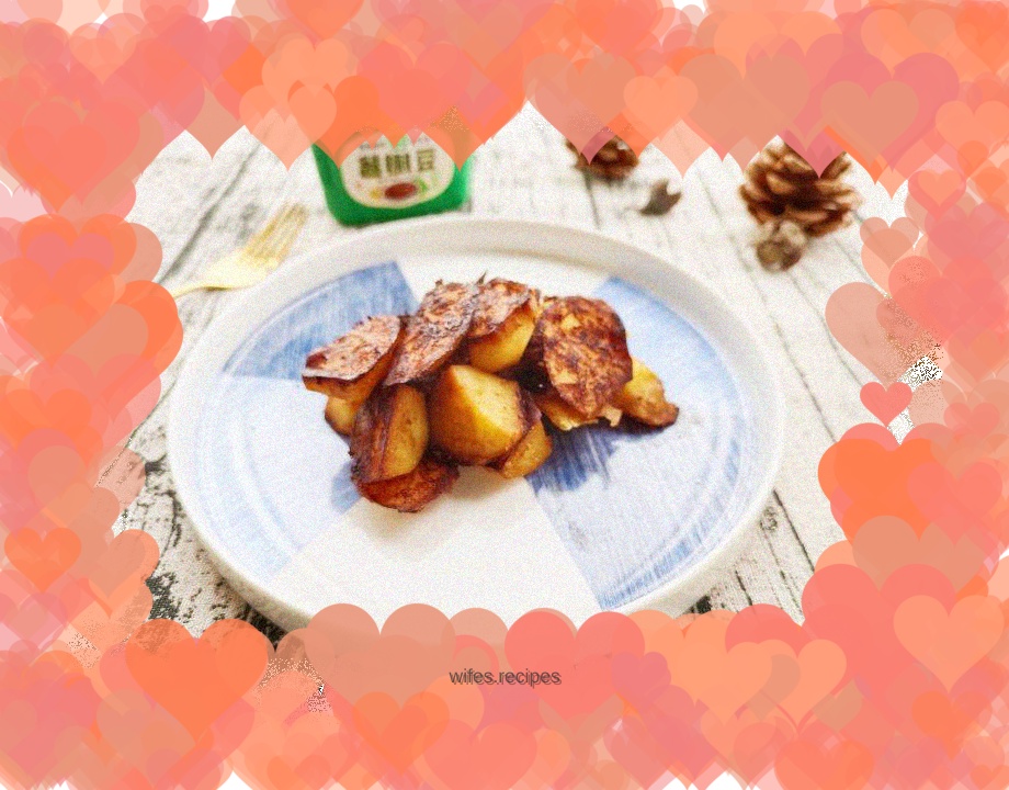 Baked potatoes like this without adding any oil are super healthy! (Tin foil baked potatoes)