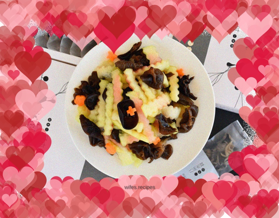 Watermelon rind mixed with fungus