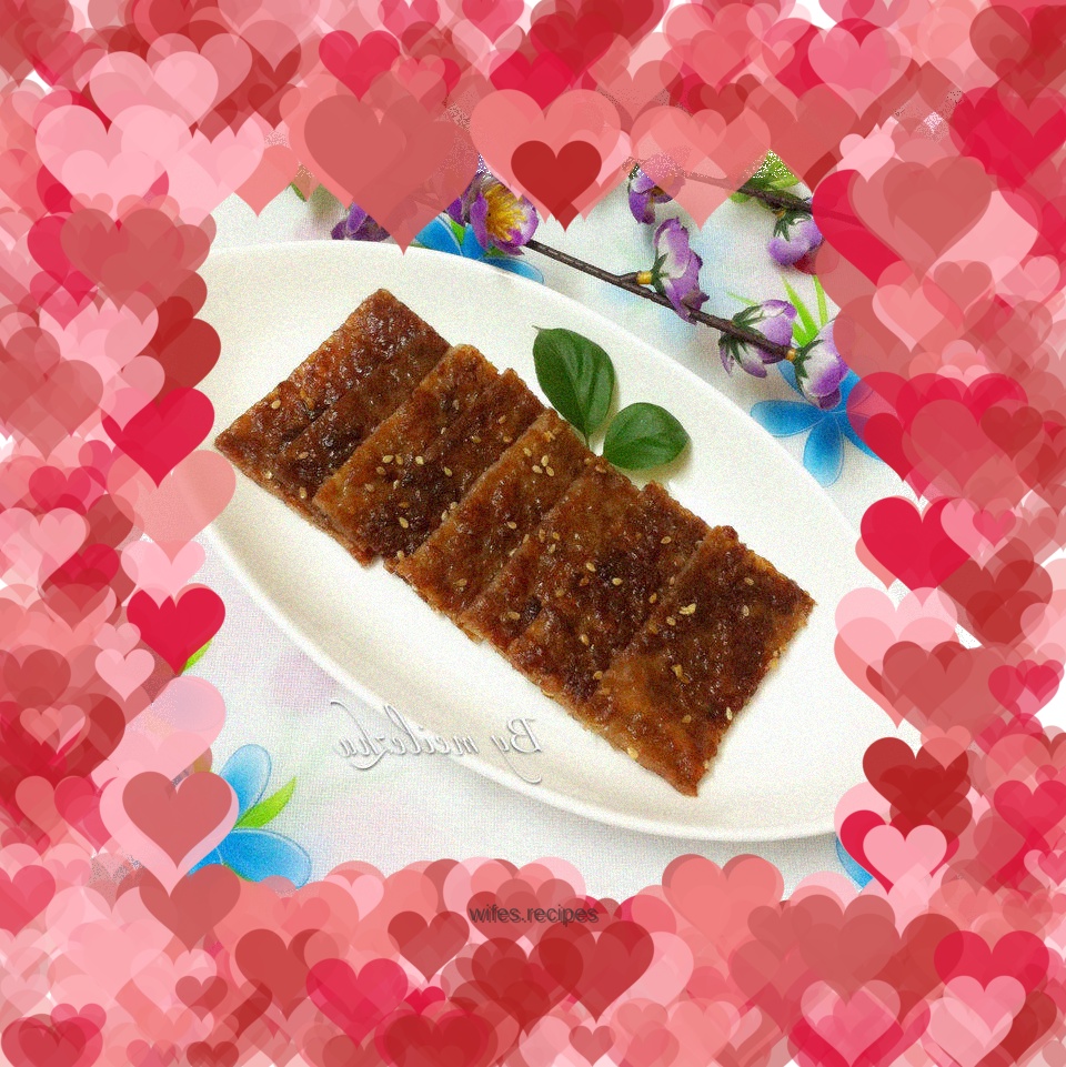 Honey-glazed meat jerky